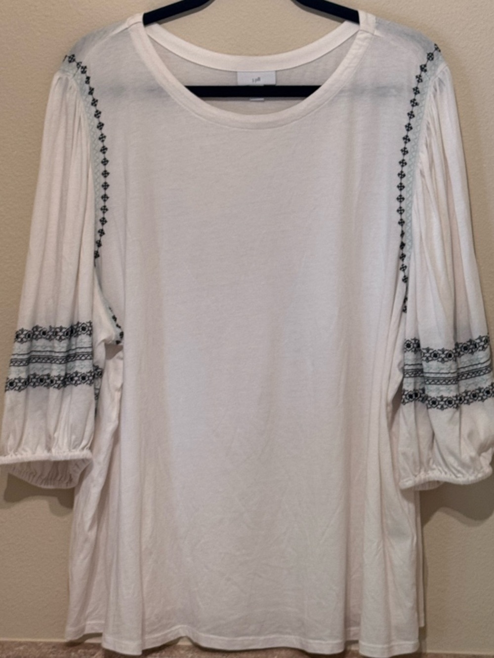 J Jill Embroidered BoHo Peasant Top- Women’s Plus Size 3x